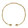 MAJORICA Golden Bambu Adjustable Choker With Champagne Pearls | Pearl Chokers