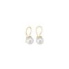 MAJORICA Earrings Lyra Gold Plated With White Pearl 9Mm | Pearl Drop Earrings