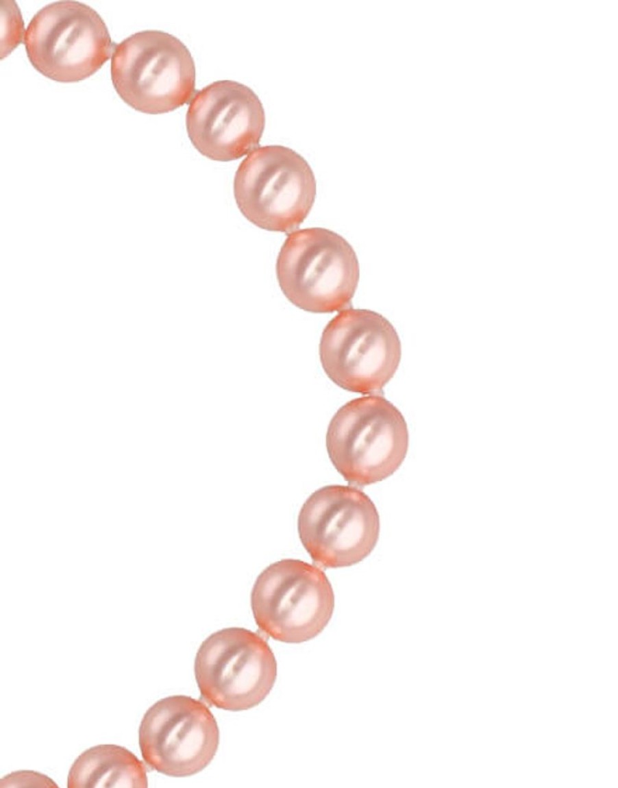 MAJORICA Silver Bracelet Lyra With 6Mm Pink Pearls | Silver Bracelets