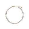 MAJORICA Gold-Plated Silver Necklace Ballet 8 Mm | Long Pearl Necklaces