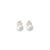 MAJORICA Gold Plated Selene Earrings With 10Mm White Pearls And Zircons | Tu & Yo Earrings