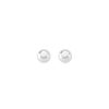 MAJORICA Silver Earrings Nuada With 10Mm White Pearl Flattened Round | Short Earrings