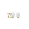 MAJORICA Earrings Tender Gold Plated With 12Mm White Baroque Pearl | Short Earrings