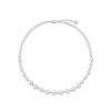 MAJORICA Silver Necklace Lyra 6/10Mm 43Cm | Long Pearl Necklaces