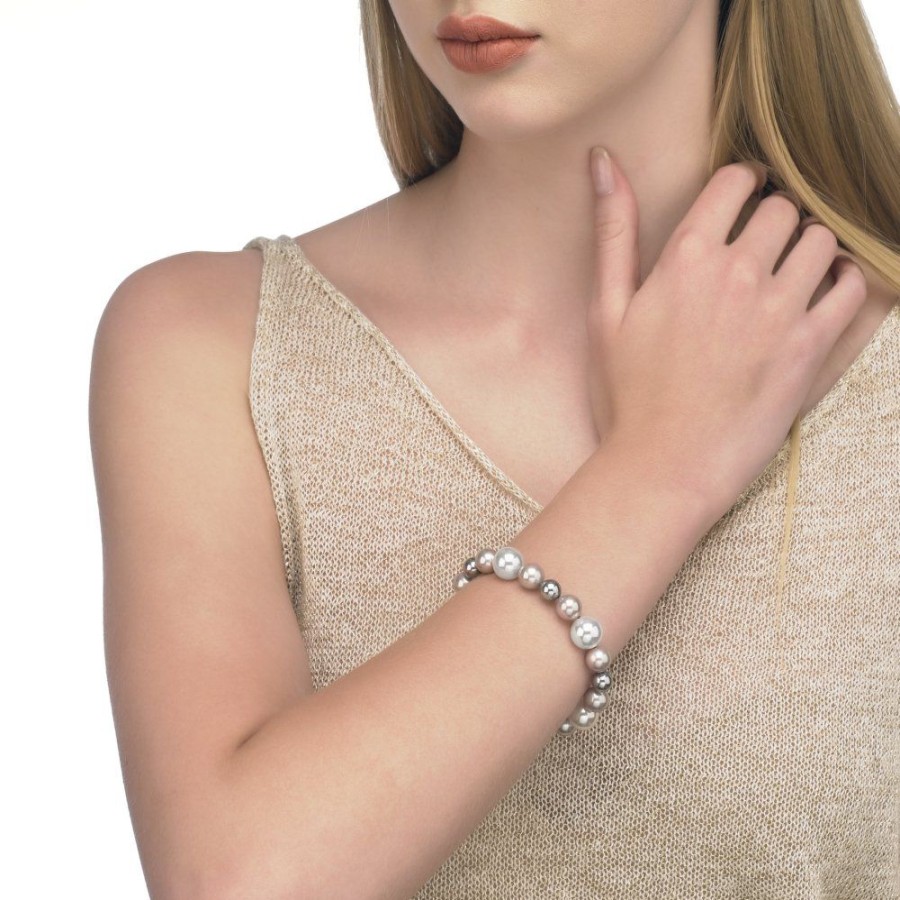 MAJORICA Estela Multicolour Pearl Bracelet | Silver Bracelets