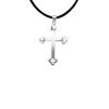 MAJORICA Silver Trinity Cross Pendant With Pearls | Pendant Chain