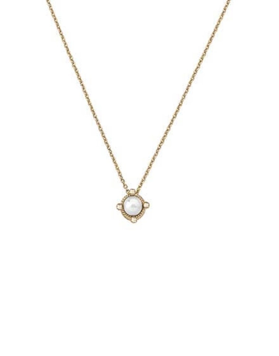 MAJORICA Golden Silver Pendant Cies 6Mm Pearl | Pendants With Chain