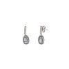 MAJORICA Silver Earrings Agora With Barroque Gray Pearl | Pearl Drop Earrings