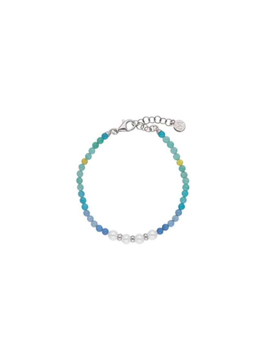 MAJORICA Color Pop Sea Bracelet With Gradient Stones And White Pearls | Silver Bracelets