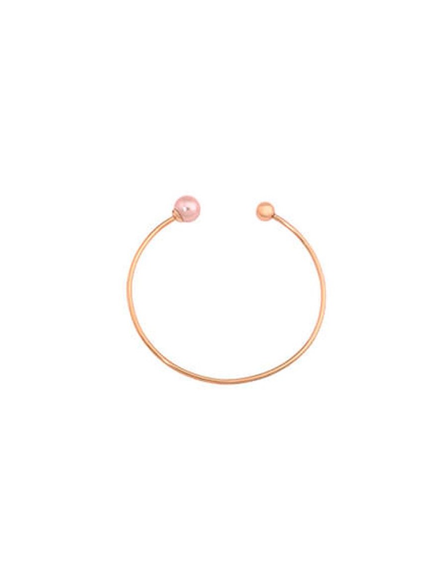 MAJORICA Pink Small Bracelet Aura With Pink Pearl | Bangle Bracelets