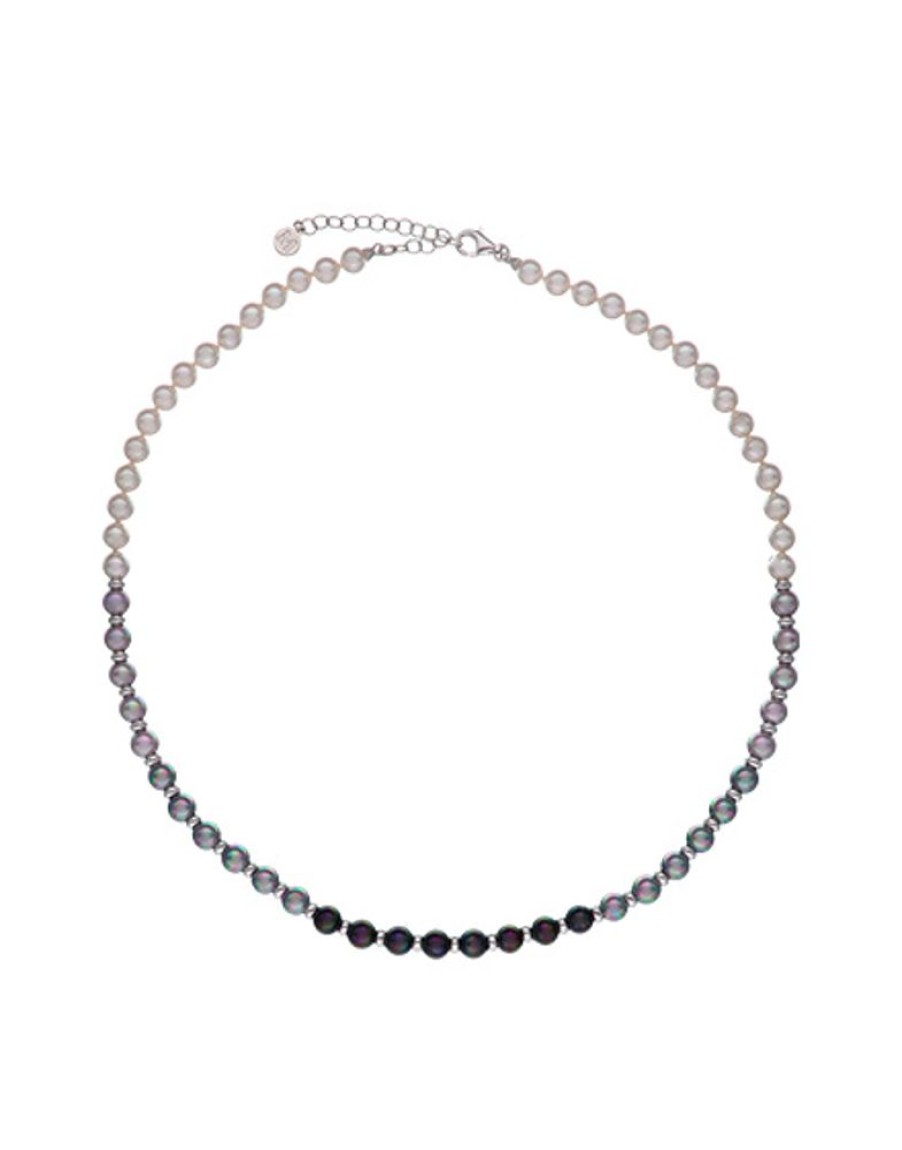 MAJORICA Uni Nyx Necklace With Degrade Effect Pearls | Pearl Chokers