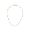 MAJORICA Golden Silver Short Necklace Ilusion | Pearl Chain Necklaces