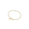 MAJORICA Gold Plated Link Bracelet Cies With White Pearl | Chain Bracelets