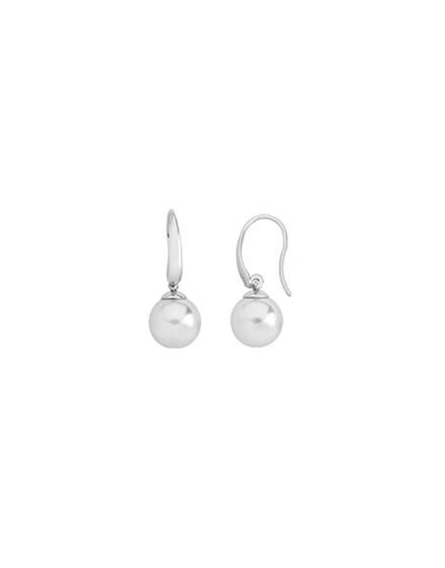 MAJORICA Silver Earrings Nuada With 10Mm White Pearl | Pearl Drop Earrings