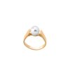 MAJORICA Gold Plated Nuada With 7Mm White Pearl | Pearl Engagement Rings