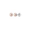 MAJORICA Earrings Lyra With 8Mm Pink Pearl | Pearl Stud Earrings