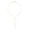 MAJORICA Short Elixa Necklace With White Pear Drop Pearl | Pearl Chain Necklaces