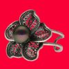 MAJORICA Tahiti Pearl Ring With Flower Peregrina | Medium-Sized Rings