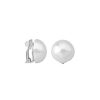 MAJORICA 18Mm White Pearl Mabe Clip Earrings | Short Earrings