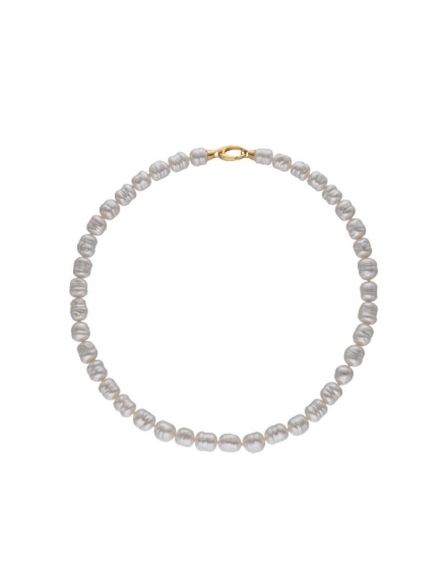 MAJORICA Gold-Plated Necklace Agora | Long Pearl Necklaces