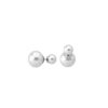 MAJORICA Earrings Polar Silver With 8 And 14Mm White Pearls | Short Earrings