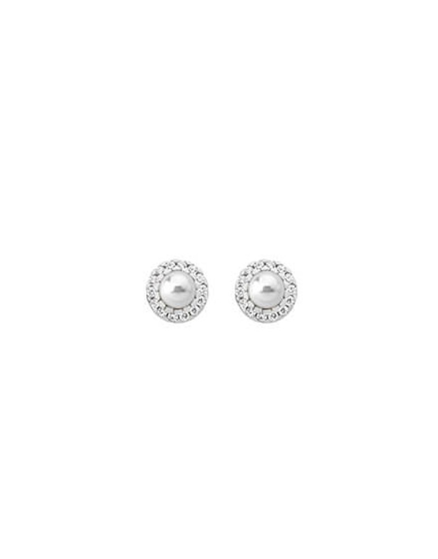 MAJORICA Silver Earrings Cometa With Round Pearl | Short Earrings