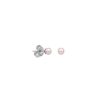 MAJORICA Earrings Cies Silver With 4Mm Pink Pearl | Pearl Stud Earrings