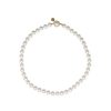 MAJORICA Gold Plated Necklace Lyra With 8Mm White Pearl 40Cm Tab Lock | Long Pearl Necklaces