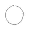 MAJORICA Silver Neclace Lyra With 6Mm Gray Pearl 40Cm | Long Pearl Necklaces