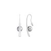 MAJORICA Earrings Planet Silver With 10Mm Gray Pearl | Pearl Drop Earrings