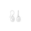 MAJORICA Earrings Tender Silver With 12Mm White Baroque Pearl | Pearl Drop Earrings