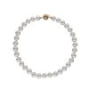 MAJORICA Golden Silver Necklace Lyra 10Mm 45Cm | Long Pearl Necklaces