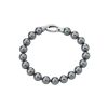 MAJORICA Silver Bracelet Lyra With 8Mm Gray Pearls | Silver Bracelets