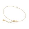 MAJORICA Bracelet Cies Gold Plated With White Pearl | Chain Bracelets