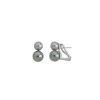 MAJORICA Silver Earrings Nuit With 7 And 9Mm Gray And Nuage Pearls | Short Earrings