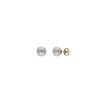 MAJORICA Gold-Plated Silver Earrings Nuada With 10Mm White Pearl Flattened Round | Short Earrings