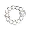 MAJORICA Petra Bracelet In Steel With A White Pearl | Chain Bracelets