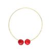 MAJORICA Adjustable Choker Capri With Red Murano Glass | Pearl Chokers