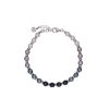 MAJORICA Uni Nyx Bracelet With Degrade Effect Pearls | Silver Bracelets