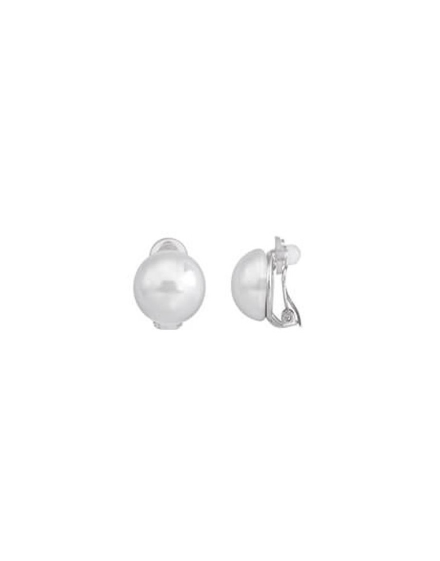 MAJORICA Mabe 14Mm White Pearl Earrings In Silver | Short Earrings