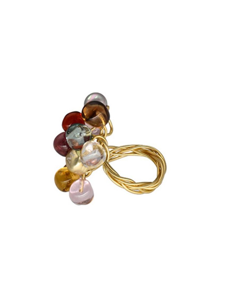 MAJORICA Adjustable Pearl Ring Corfu With Murano Glass | Large Pearl Rings