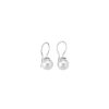 MAJORICA Earrings Lyra Silver With White Pearl 9Mm | Pearl Drop Earrings