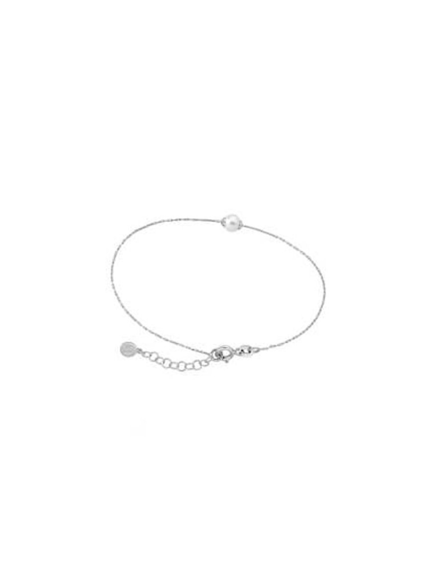 MAJORICA Bracelet Cies Silver With White Pearl | Chain Bracelets