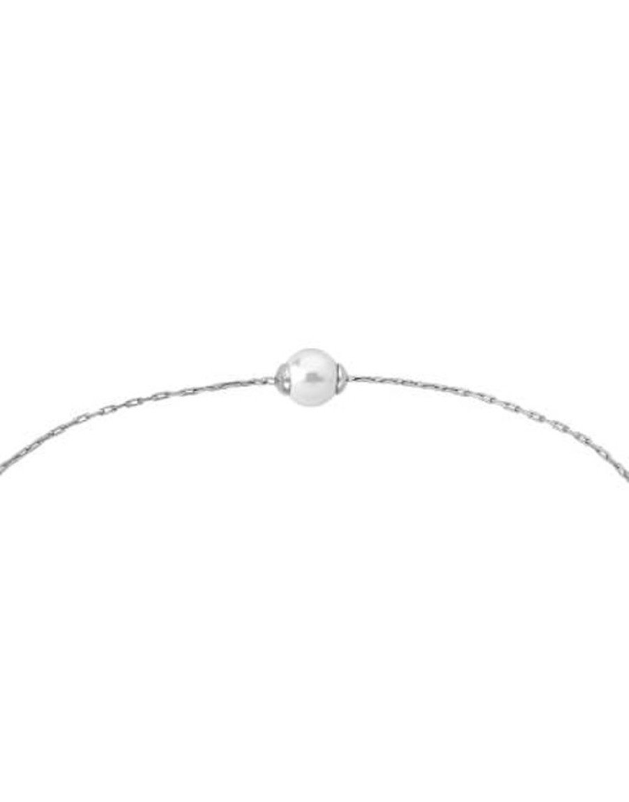 MAJORICA Bracelet Cies Silver With White Pearl | Chain Bracelets