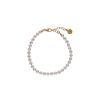 MAJORICA Gold-Plated Silver Pearl Bracelet Ballet 4Mm | Golden Bracelets