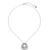 MAJORICA Le Palm White Pearl Steel Necklace | Pendants With Chain