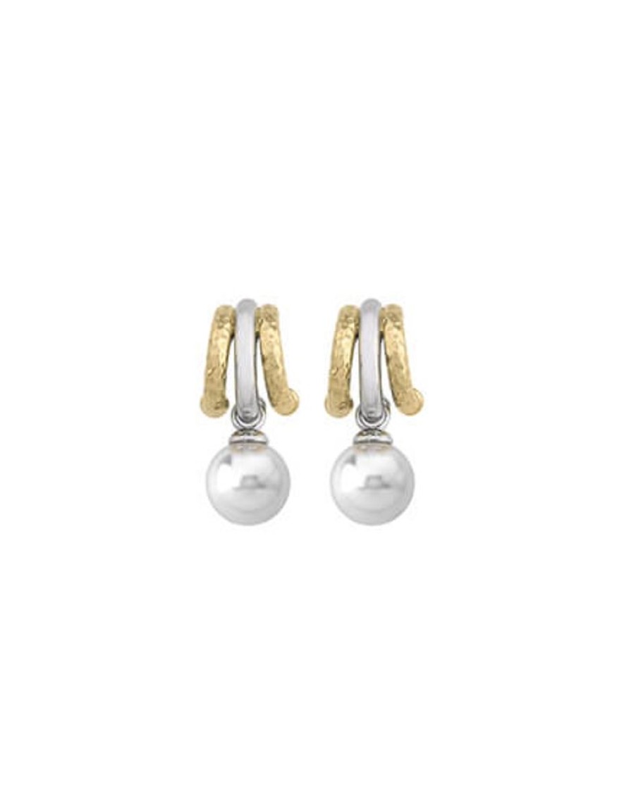 MAJORICA Earrings Formentera | Pearl Hoop Earrings