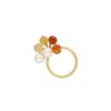 MAJORICA Algaida Golden Ring With Amber Murano Glass | Medium-Sized Rings