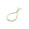 MAJORICA Sifnos Elastic Bracelet In Lime Green With Pearl | Elastic Bracelets