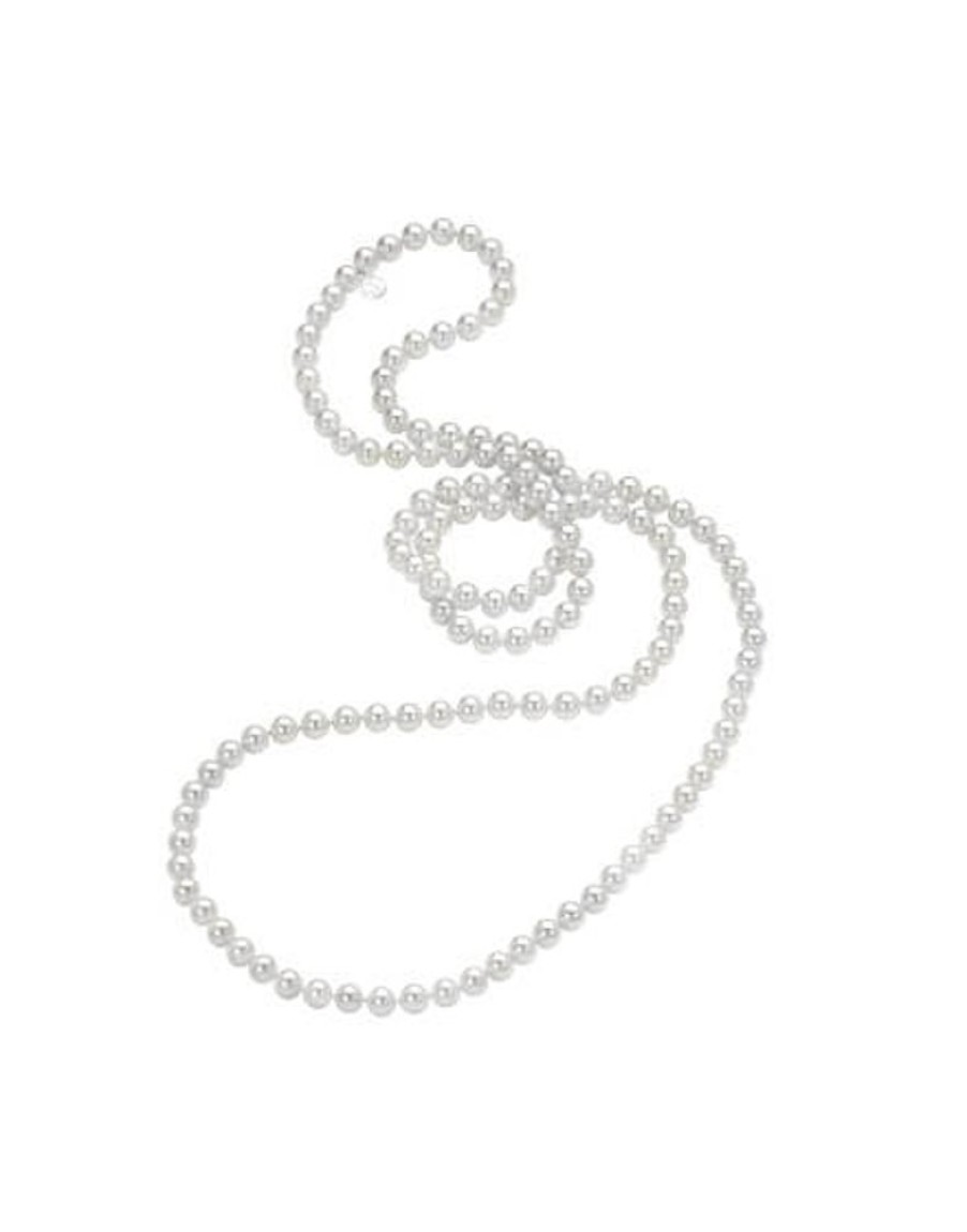 MAJORICA Necklace Jour 8Mm White Pearls 120Cm | Long Pearl Necklaces